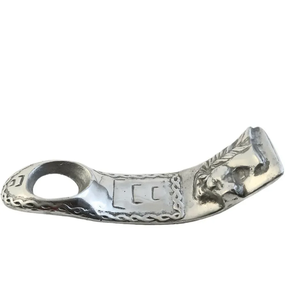 Pewter Horse Wine Bottle Holder Suspended Gravity Balancing